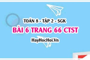 Bài 6 trang 66 Toán 8 Tập 2 Chân trời sáng tạo